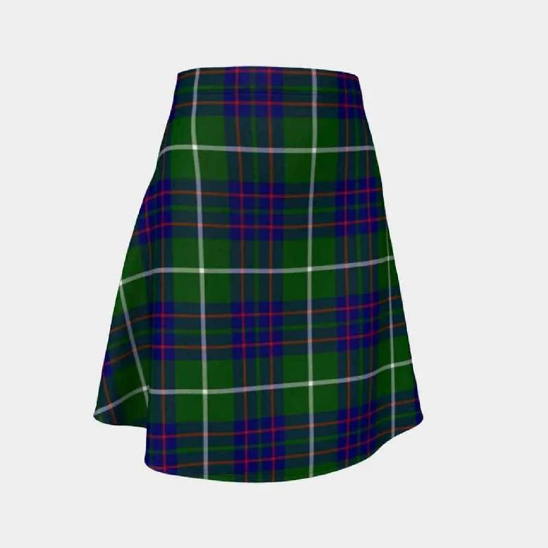 MacIntyre Hunting Modern Tartan Flared Skirt cashmere skirt soft