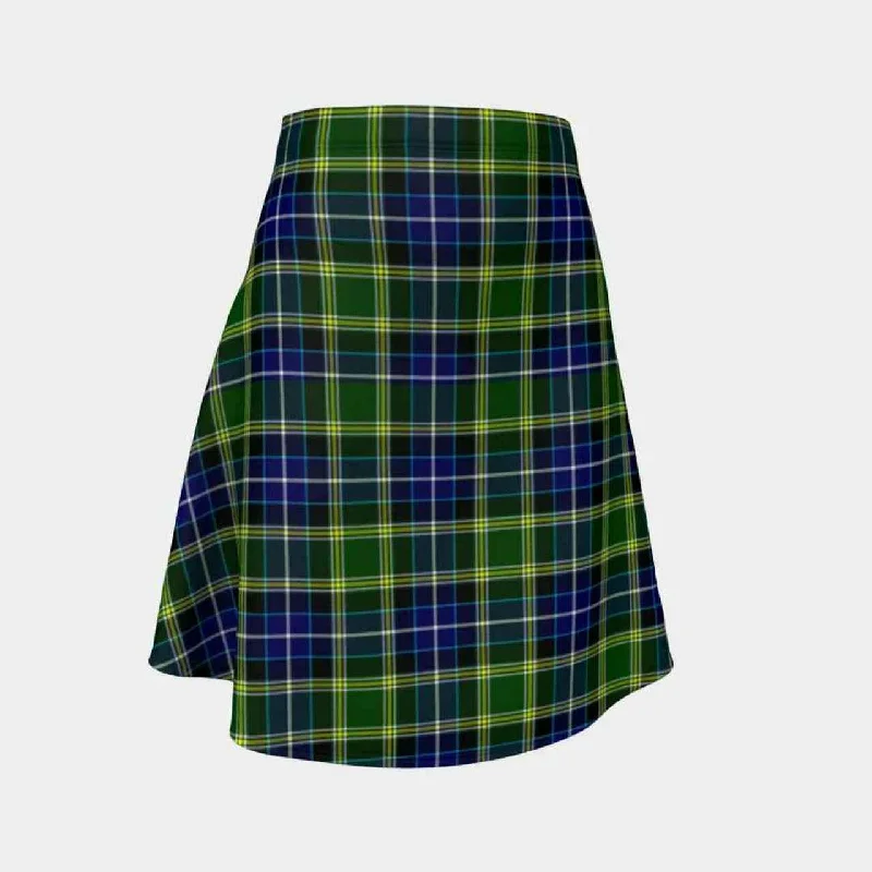 MacKellar Tartan Flared Skirt pleated skirt texture